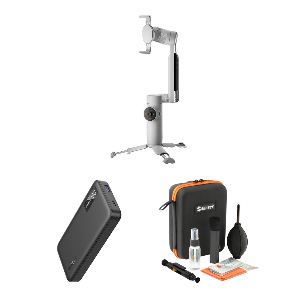 Insta360 Flow Estabilizador de Gimbal para Smartphone con Kit de Energía y Limpieza