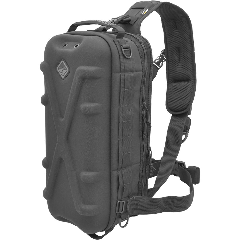 Mochila Sling-Pack Hazard 4 Plan-B Hard Shell (Negra) - Capacidad para Varios Equipos, Organizador