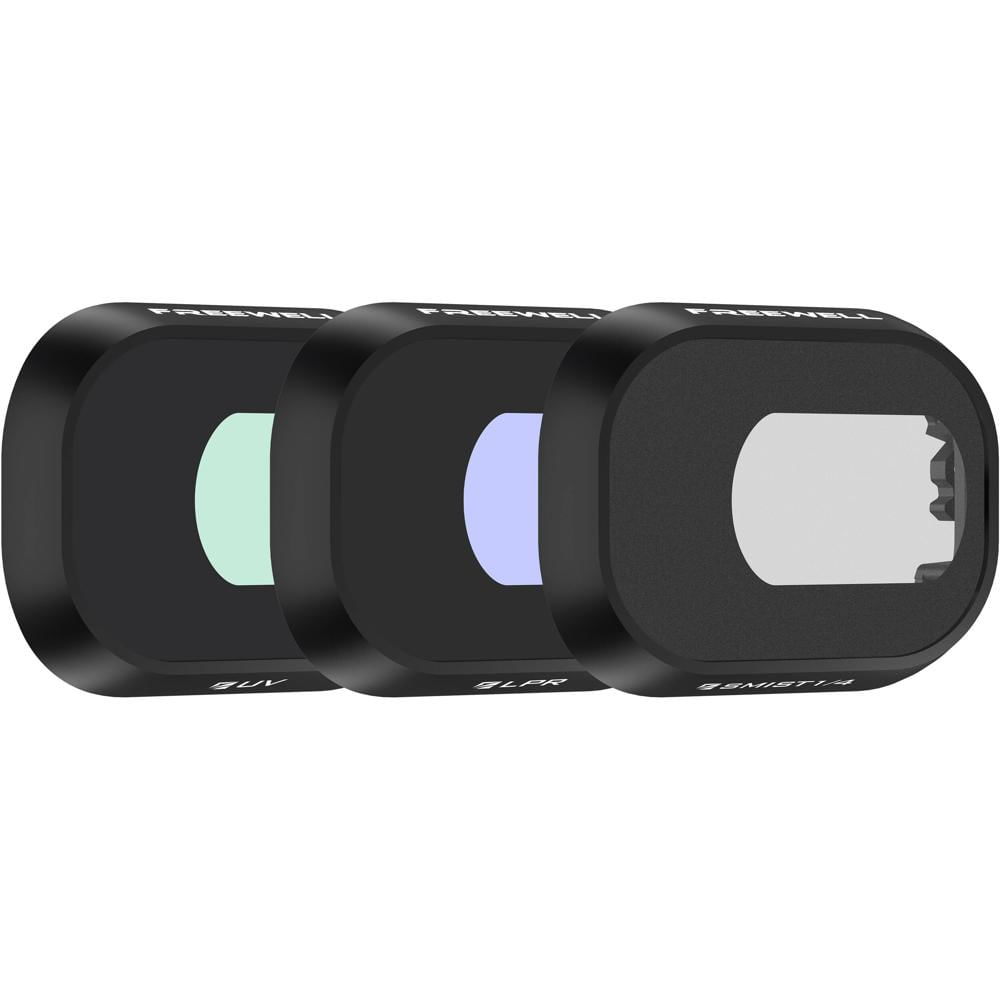 Kit de Filtros Freewell Everyday para DJI Mini 4 Pro (3-Pack) - UV, LPR y Filtros de Niebla, Mejora
