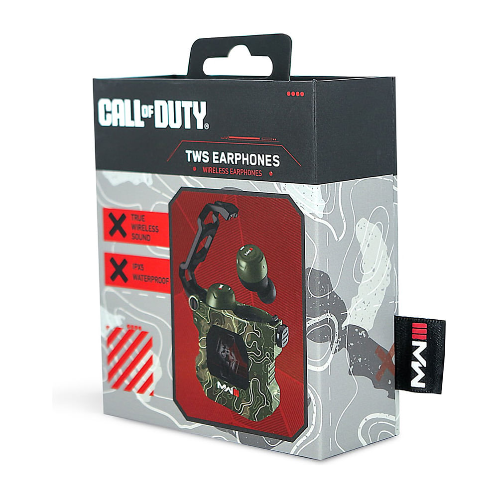 Auriculares inalámbricos OTL Call of Duty Modern Warfare III TWS 4G Color Verde