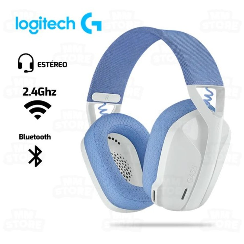 Audífono Logitech G435 Bt Ligthspeed- White