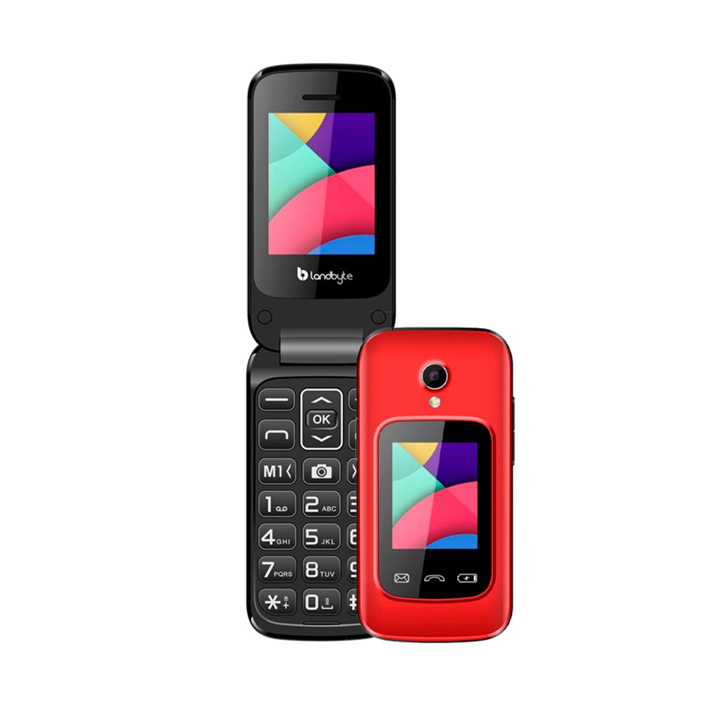 TELEFONO CELULAR FLIP 4G LANBYTE ROJO P/N:TCLBLT1448RD