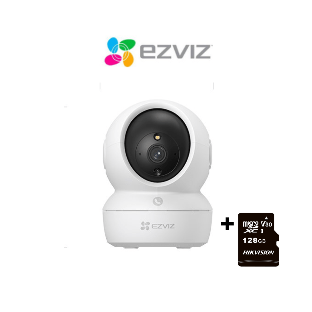 Cámara Inalámbrica Wifi 360º H6C-PRO-2MP Full Hd + MicroSD 128GB - Ezviz FLF