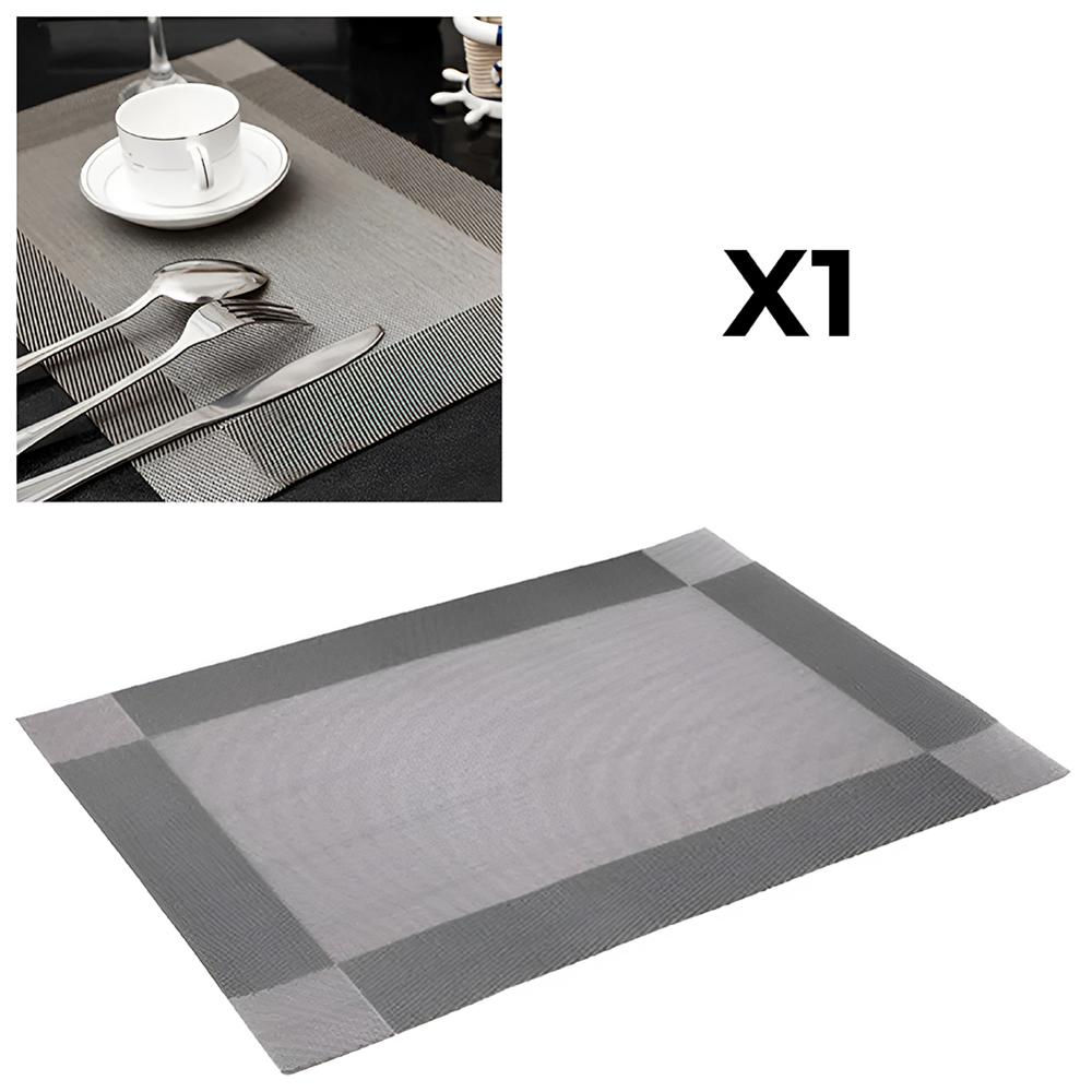 Mantel Individual Rectangular Set x 1 Easy&Home Gris