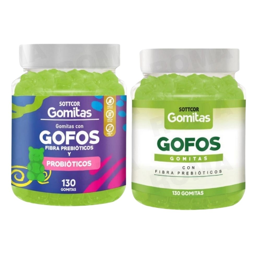 PACK 2 GOMITAS GOFOS PARA NIÑOS + GOFOS PARA ADULTOS 260 UND
