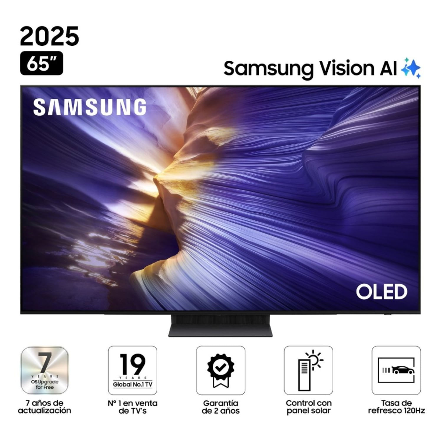 Televisor Samsung 65"" S90F Vision AI Smart TV (2025) OLED Tizen 8.0 UHD 4K