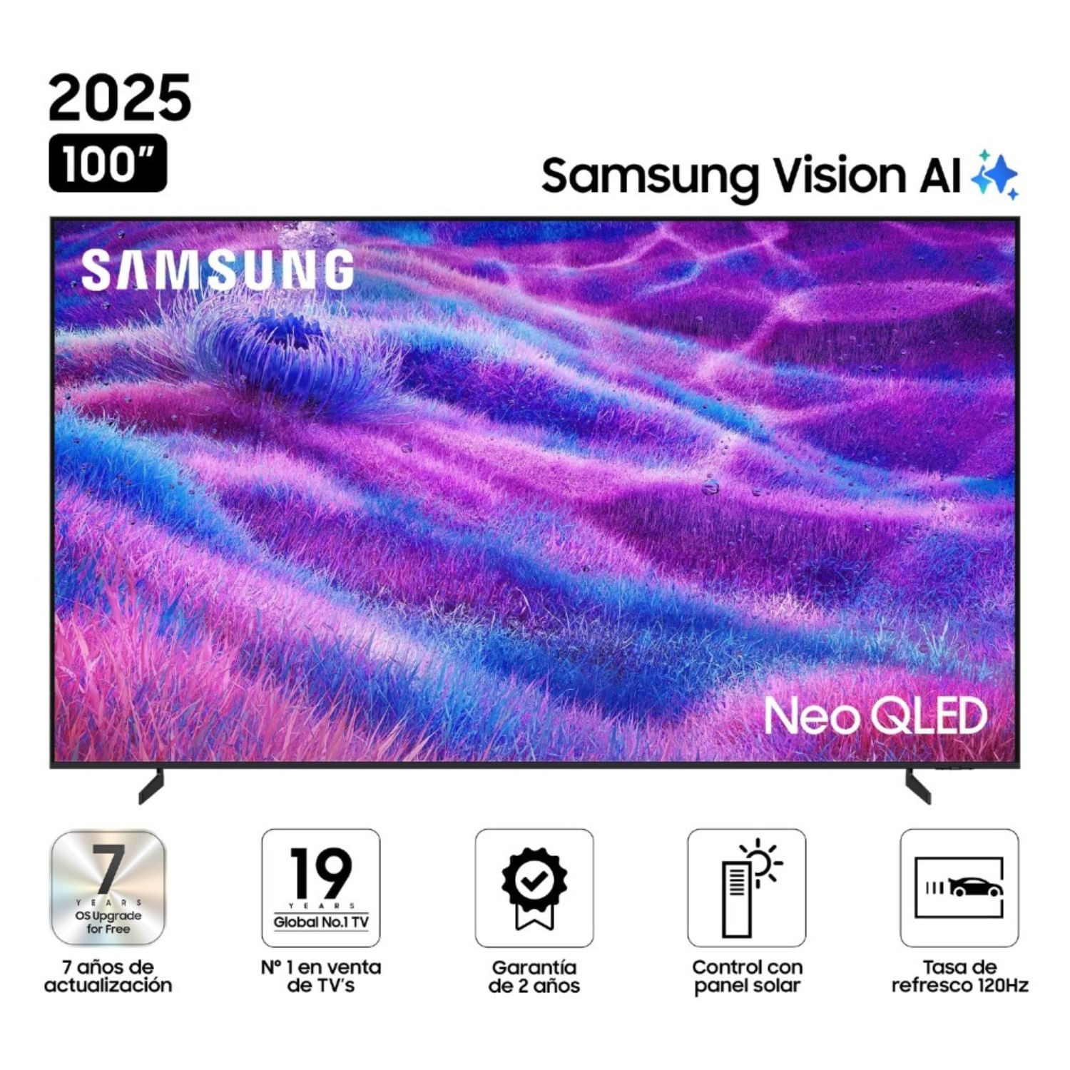Televisor Samsung 100"" QN80F Vision AI SmartTV(2025) Neo QLED Tizen 8.0 UHD 4K