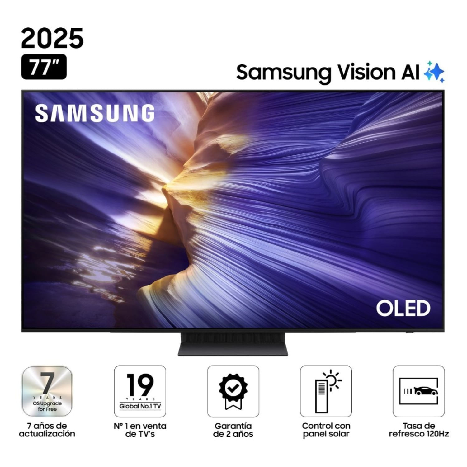 Televisor Samsung 77"" S90F Vision AI Smart TV (2025) OLED Tizen 8.0 UHD 4K