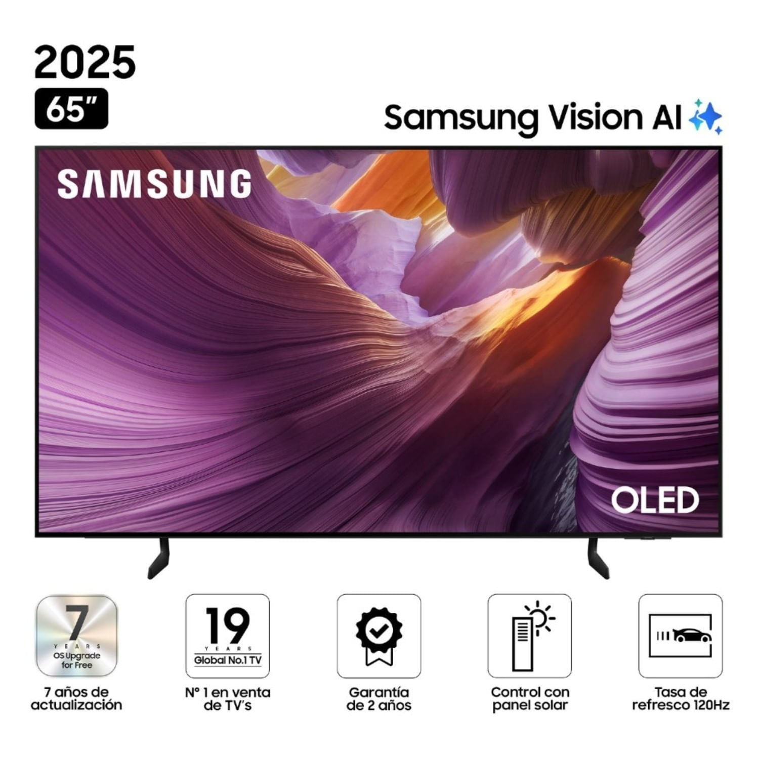 Televisor Samsung 65"" S85F Vision AI Smart TV (2025) OLED Tizen 8.0 UHD 4K