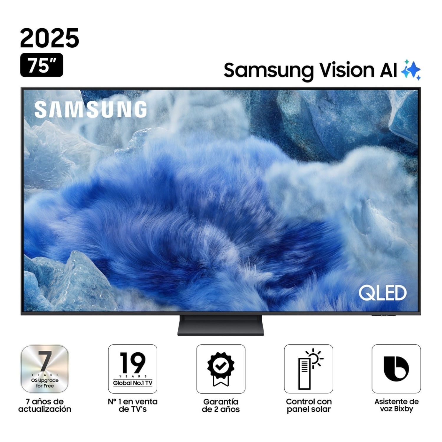 Televisor Samsung 75"" Q8F Vision AI Smart TV (2025) QLED Tizen 8.0 UHD 4K