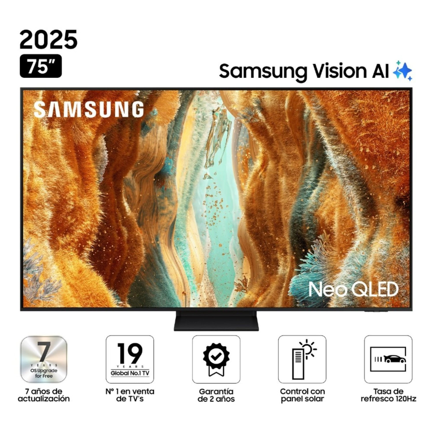 Televisor Samsung QN75QN70FAGXPE 75"" Neo QLED 4K QN70F Vision AI SmartTV(2025)