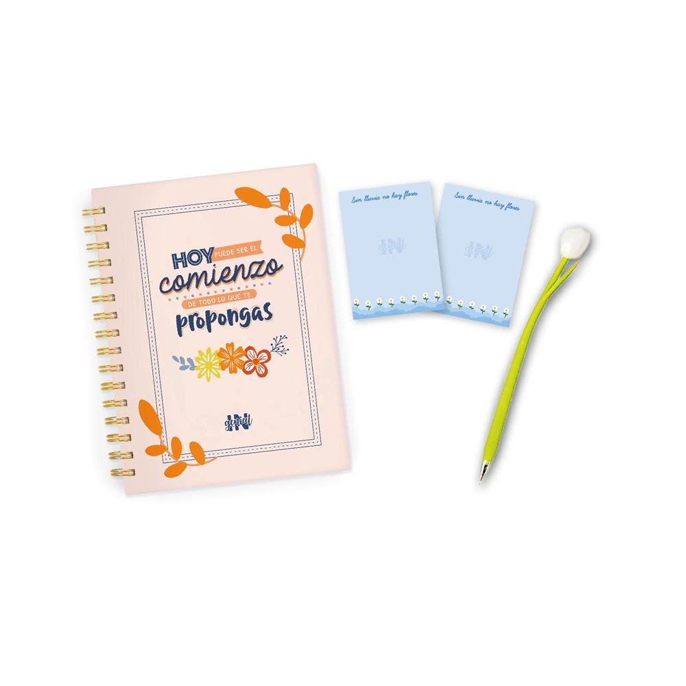 Pack Ingenial Hoy: cuaderno, notas, lapicero