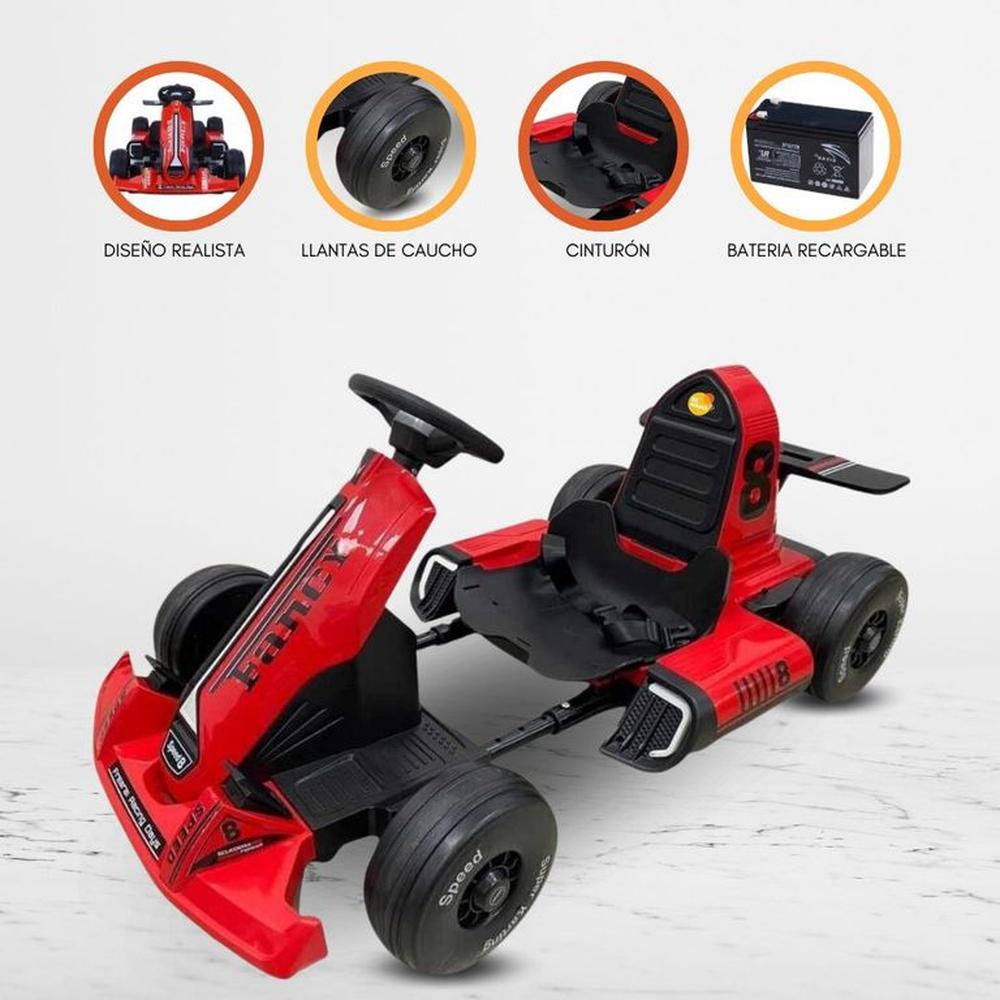 Carro a Batería para Niños FANCY SPEED 8 Red