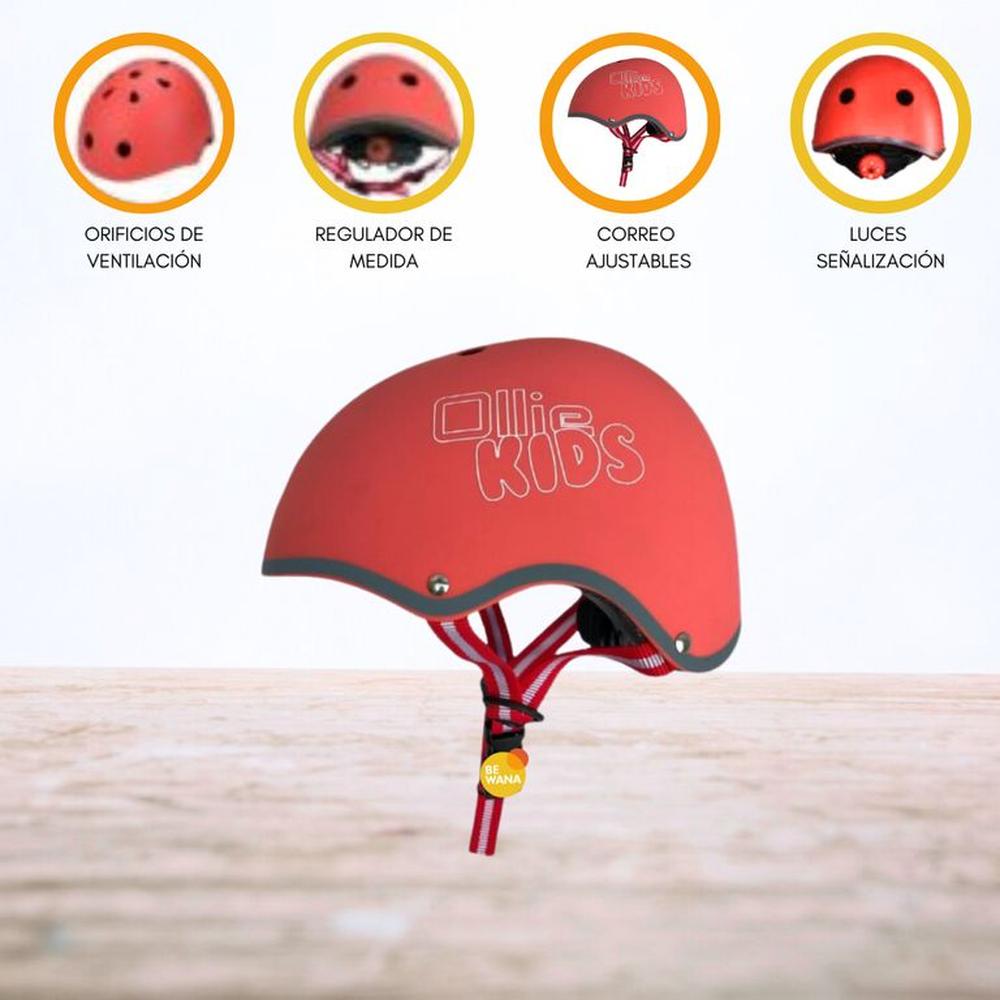 Casco Protector Para Niño S OLLIE KIDS Red