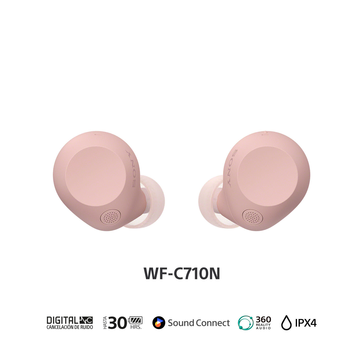Audífonos In Ear Sony WF-C710N/PZ UC Rosa