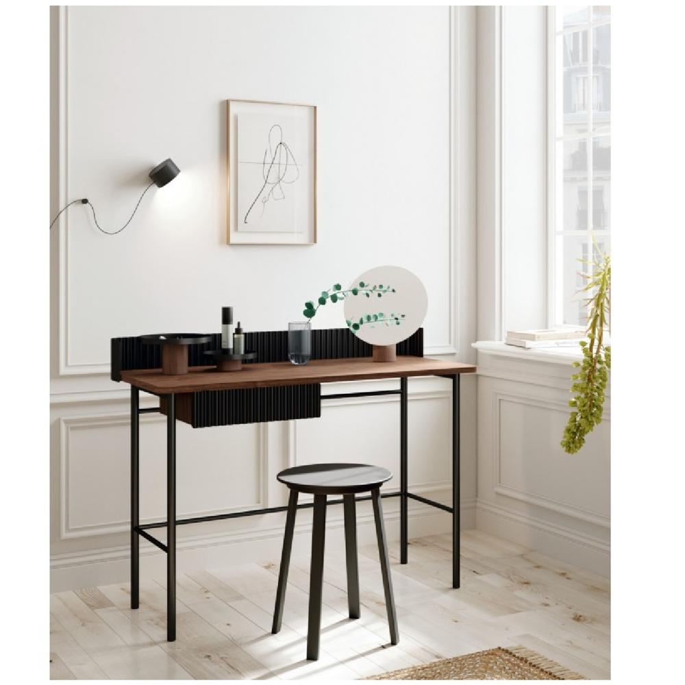 Escritorio Industrial Moderno Alanis color Negro/Marrón 1 cajón TU MESITA Escritorio Industrial Moderno Alanis color Negro/Marrón 1 cajón TU MESITA