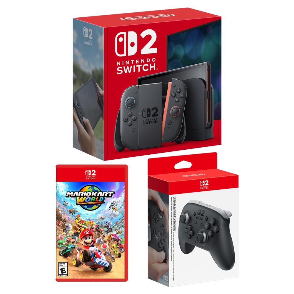 Consola Nintendo Switch 2 + Mario Kart World Físico + Pro Controller