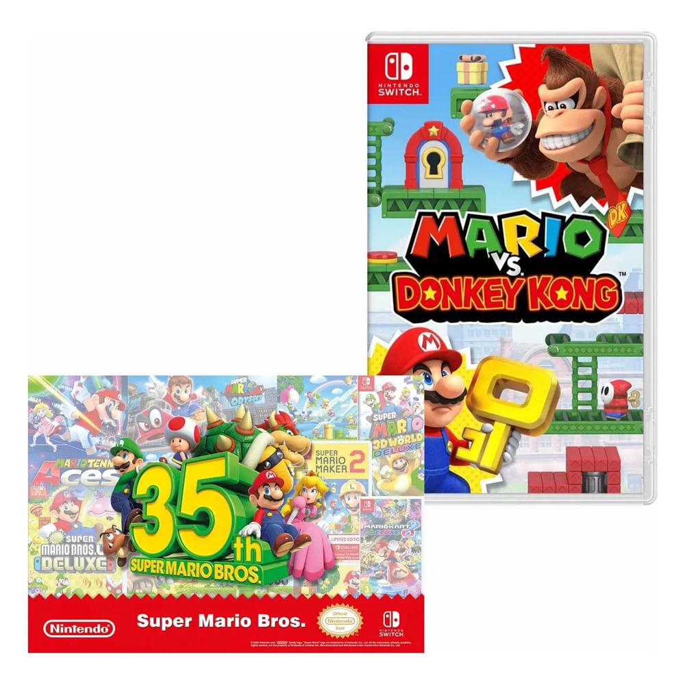 Mario vs Donkey Kong + Poster Mod. 1