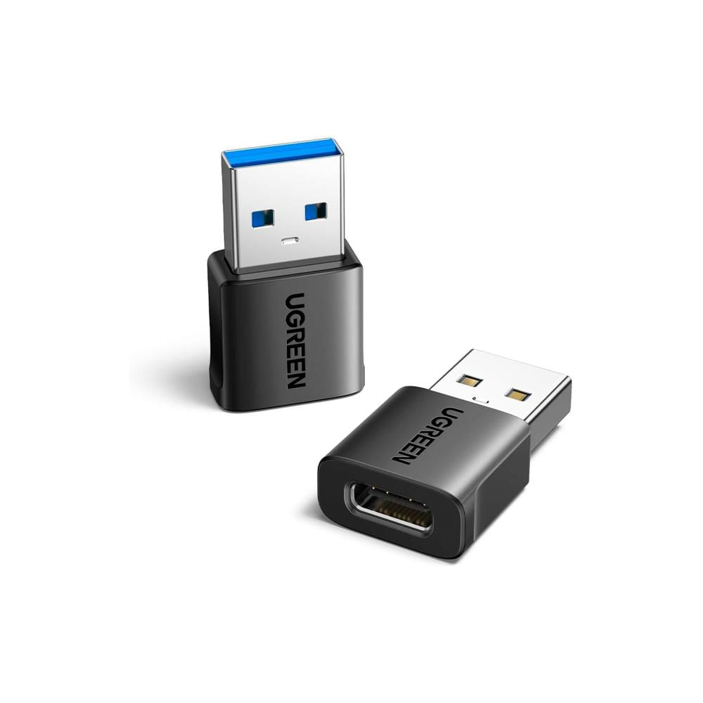 Pack De 2 Adaptadores Ugreen USB-A Macho a USB-C Hembra 45275 Pack De 2 Adaptadores Ugreen USB-A Macho a USB-C Hembra 45275