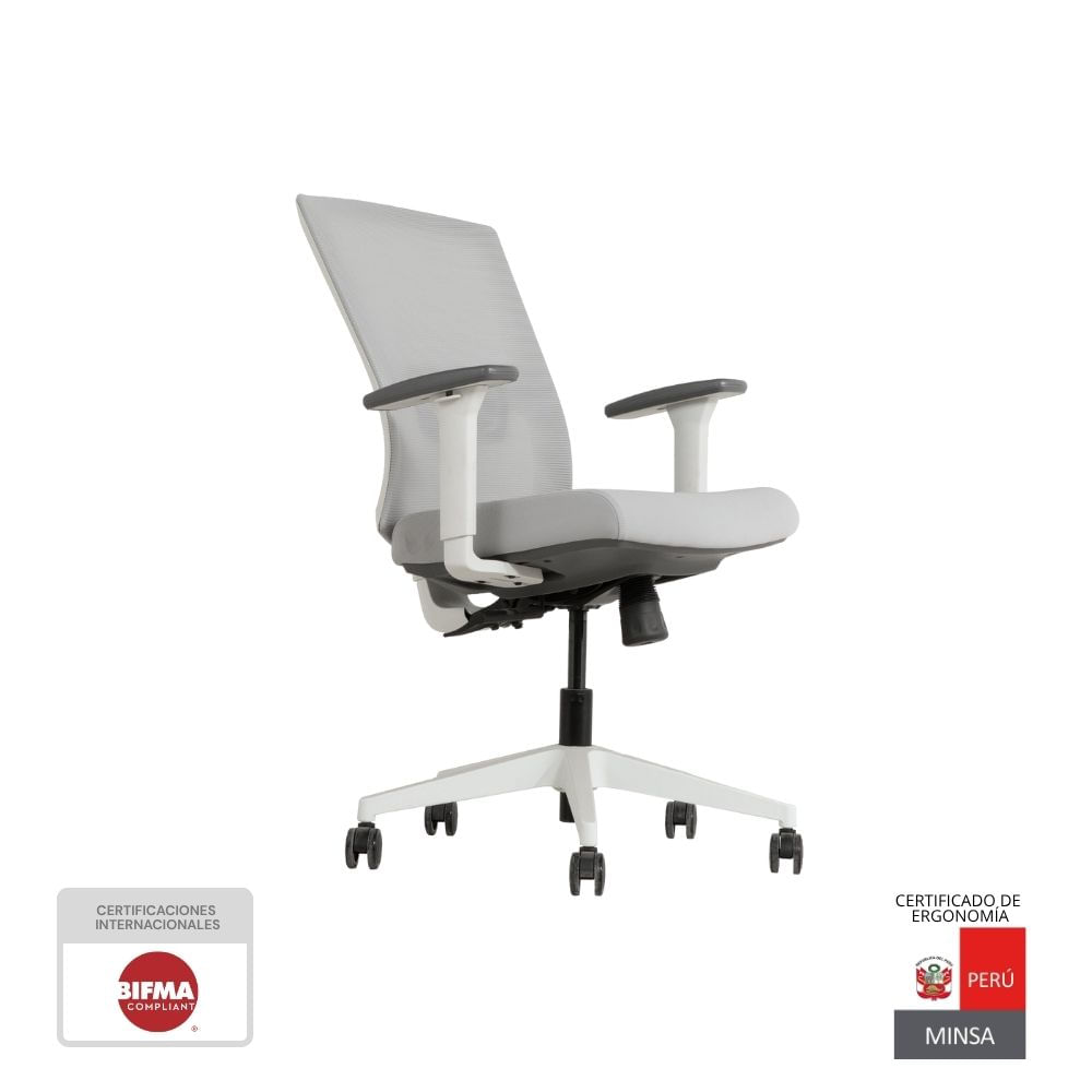Silla De Oficina Ergonómica Giratoria Operativa Nihmo 2 White Silla De Oficina Ergonómica Giratoria Operativa Nihmo 2 White