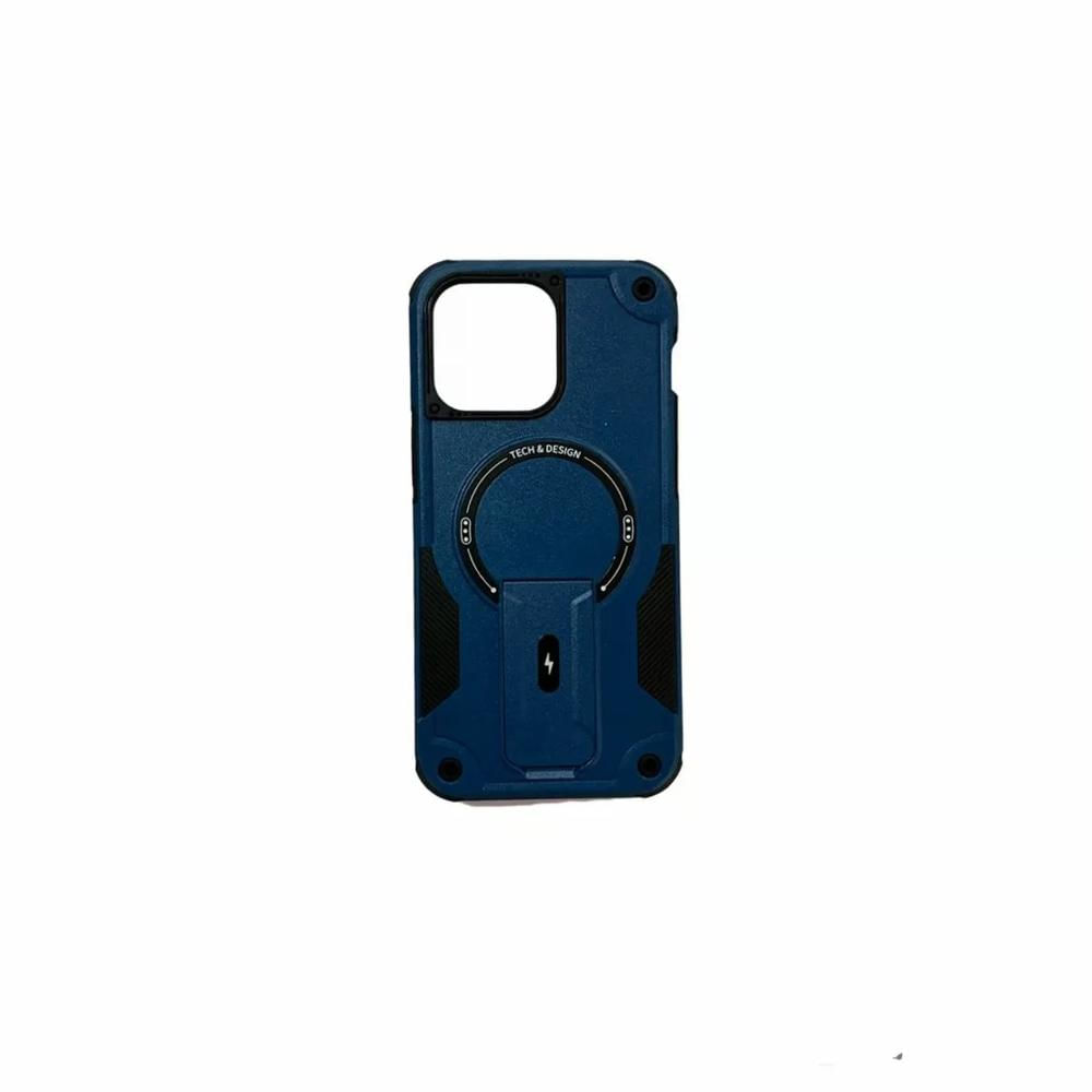 CASE MOKET ARMOR ANTICAIDAS PARA IPHONE 16 PRO MAX AZUL