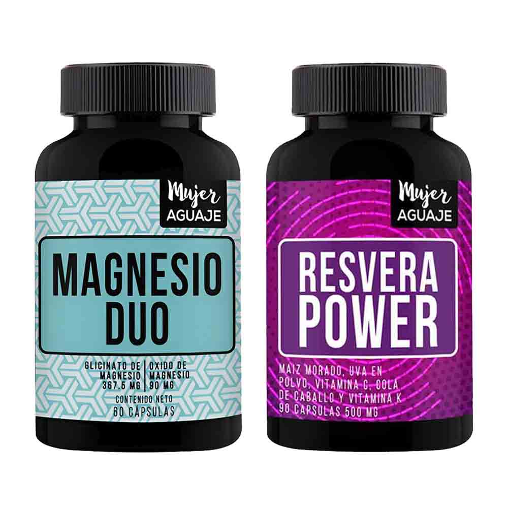 Magnesio Duo + Resvera Power Cápsulas Mujer Aguaje