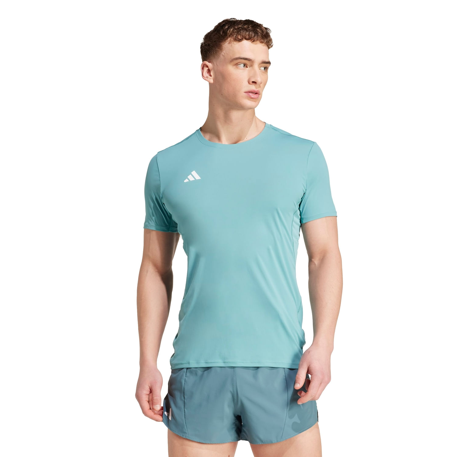 Polo Deportivo Adidas Hombre Adizero Essentials Jm8339 Turquesa
