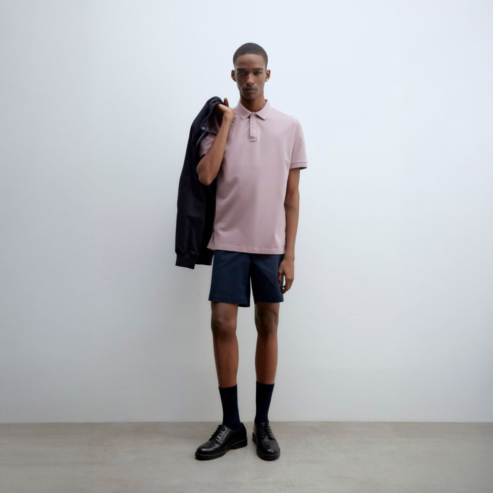 Polo Hombre Sfera Pique Rosa