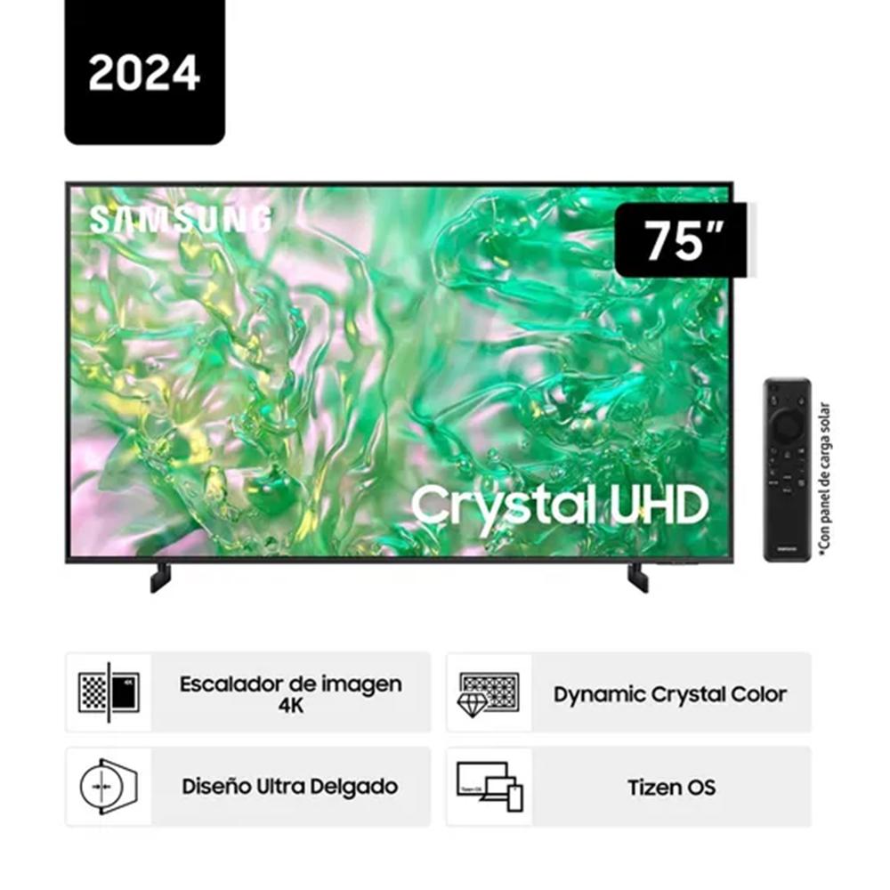 Televisor SAMSUNG CRYSTAL UHD 75"" UHD 4K Smart TV UN75DU8000GXPE
