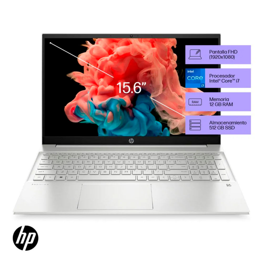 Laptop HP Pavilion 15-EG2506LA Intel Core i7-1255U 12GB RAM 512GB SSD 15.6"" FHD Win 11 - 91S39LA#ABM