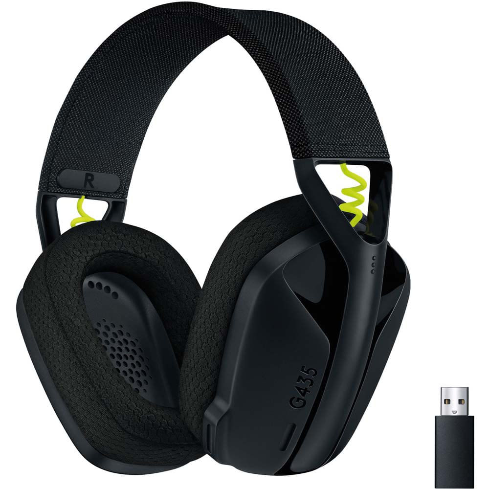 Audífono con Microf. LOGITECH G435 Inalambrico y Bluetooth Black