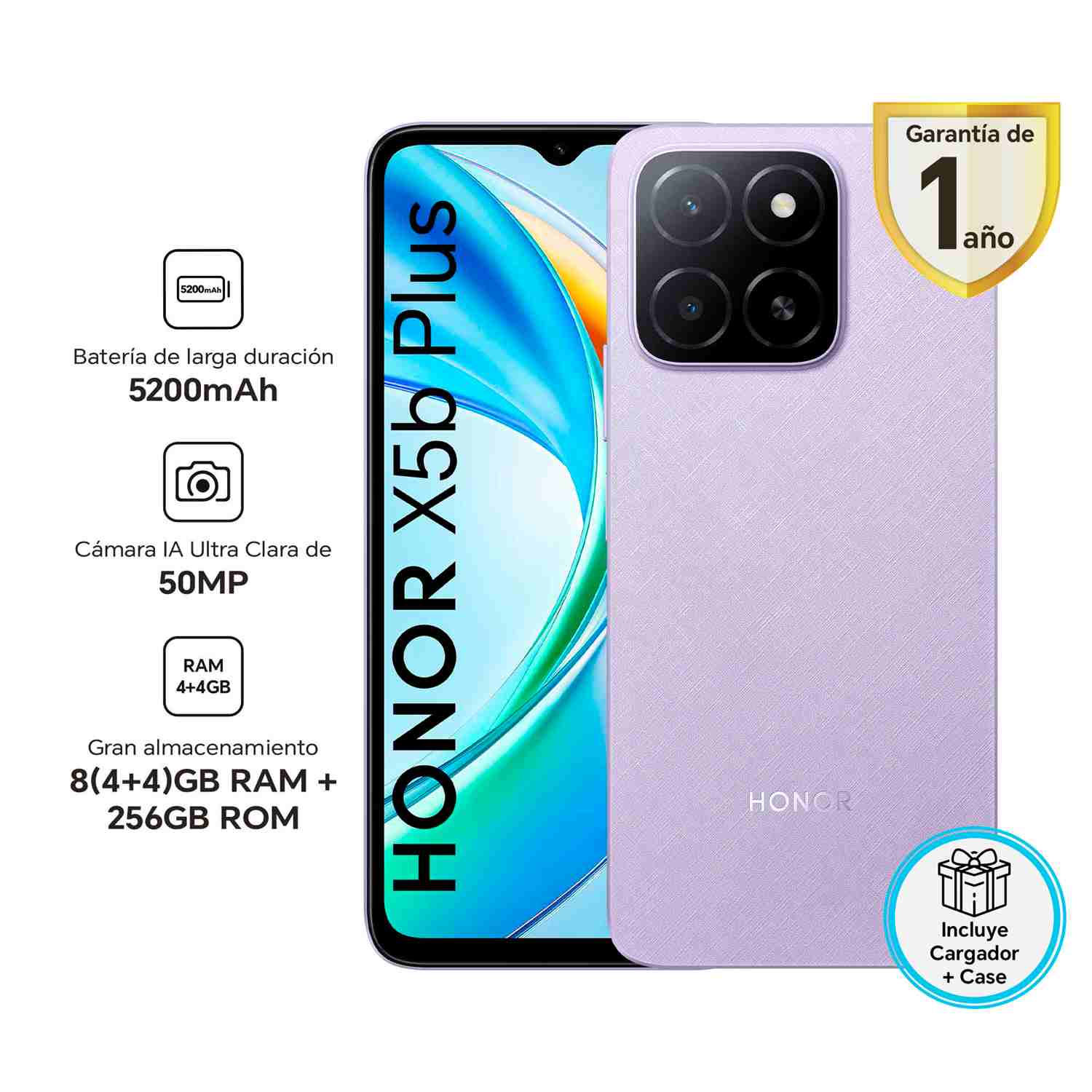 Celular Honor X5b Plus 256GB Starry Purple