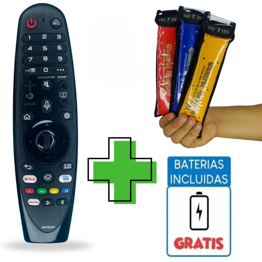 Control Remoto LG Generico Magic 2018-2019-2020 Sin Voz + Funda