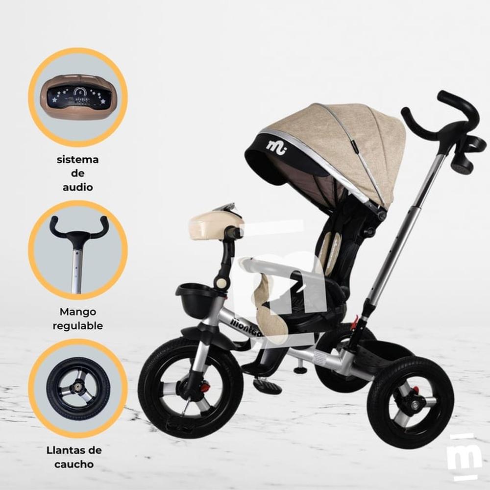 Triciclo Guiador BELEONY Beige Triciclo Guiador BELEONY Beige