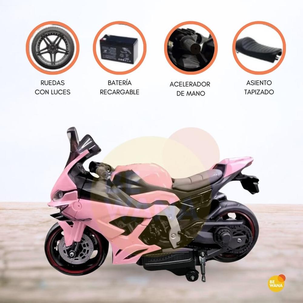 Moto a Batería 24 VLT para Niños HALCÓN» Pink