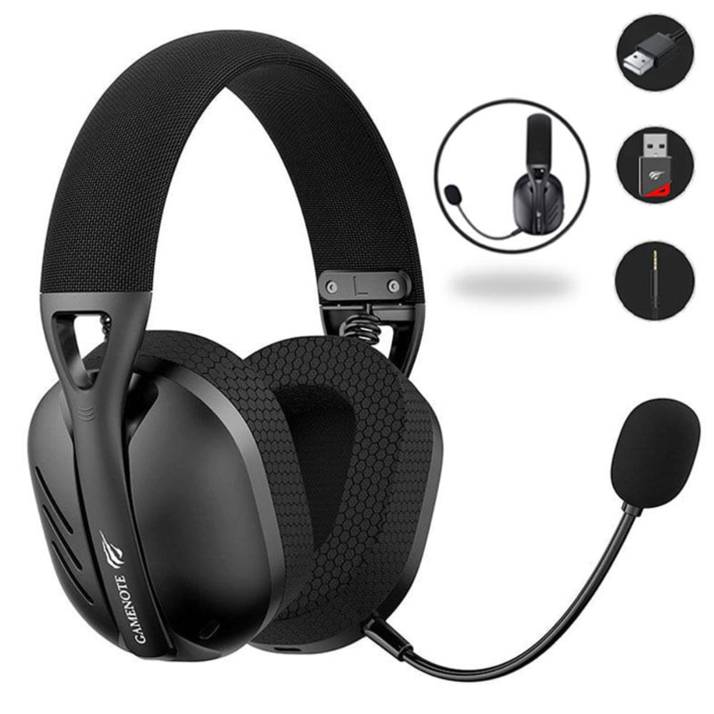 Audífonos Havit Inalámbrico Fuxi H3 Quad Mode-Negro