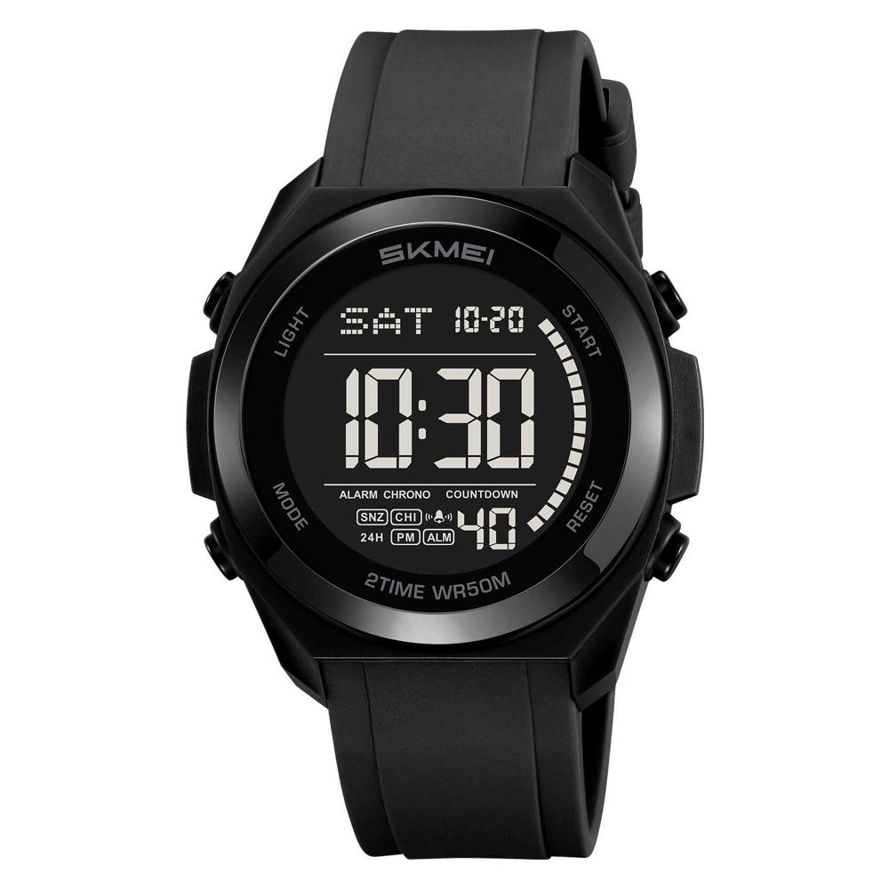 RELOJ SKMEI HOMBRE DIGITAL RETROILUMINADO MULTIFUNCIÓN NEGRO - 2455