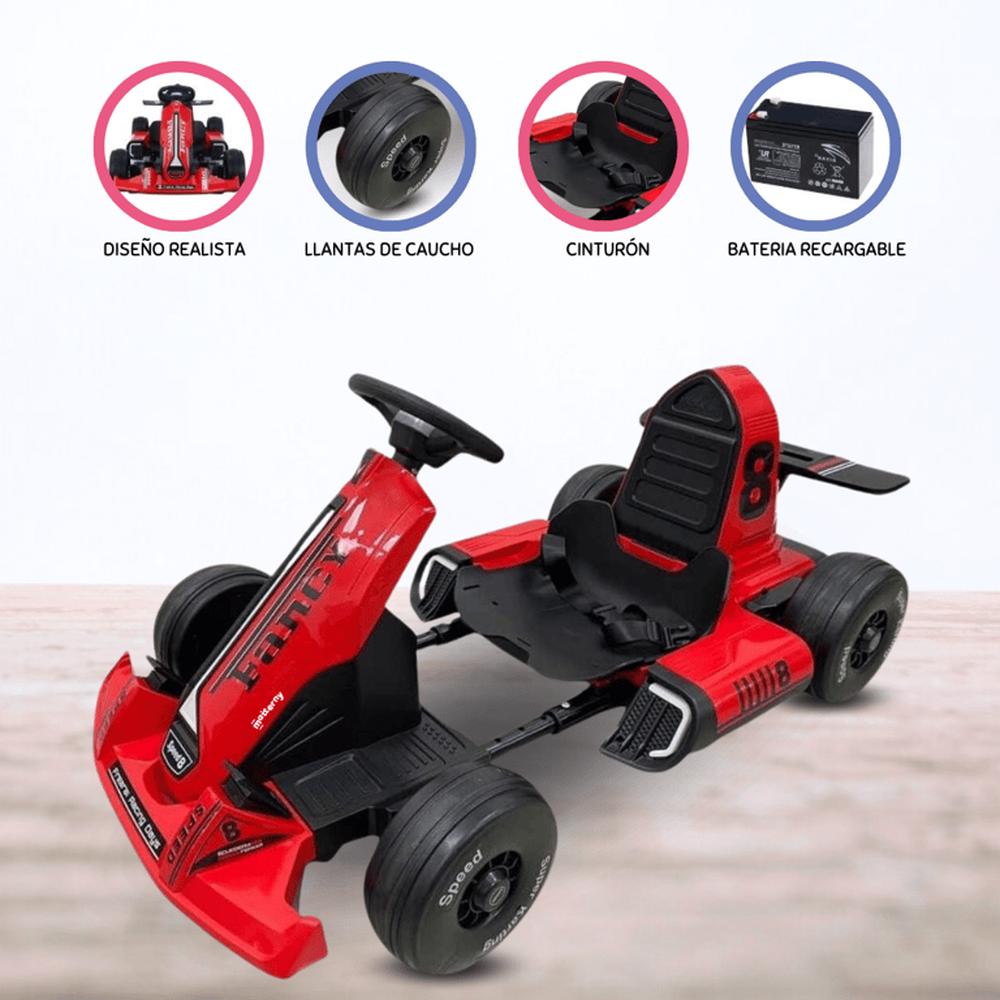 Carro a Batería FANCY SPEED 8» LICENCED RED