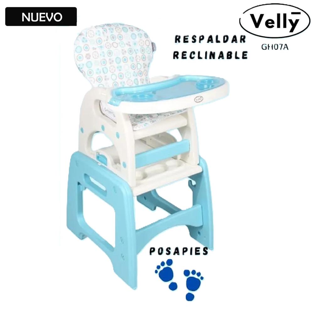 Silla carpeta para Bebe 3 en 1 Velly Celeste Silla carpeta para Bebe 3 en 1 Velly Celeste
