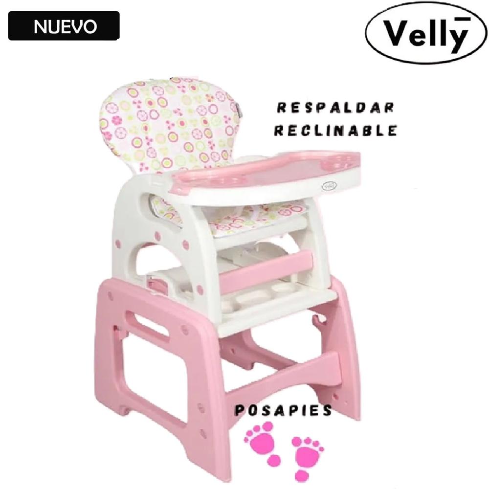 Silla carpeta para Bebe 3 en 1 Velly Rosado Silla carpeta para Bebe 3 en 1 Velly Rosado