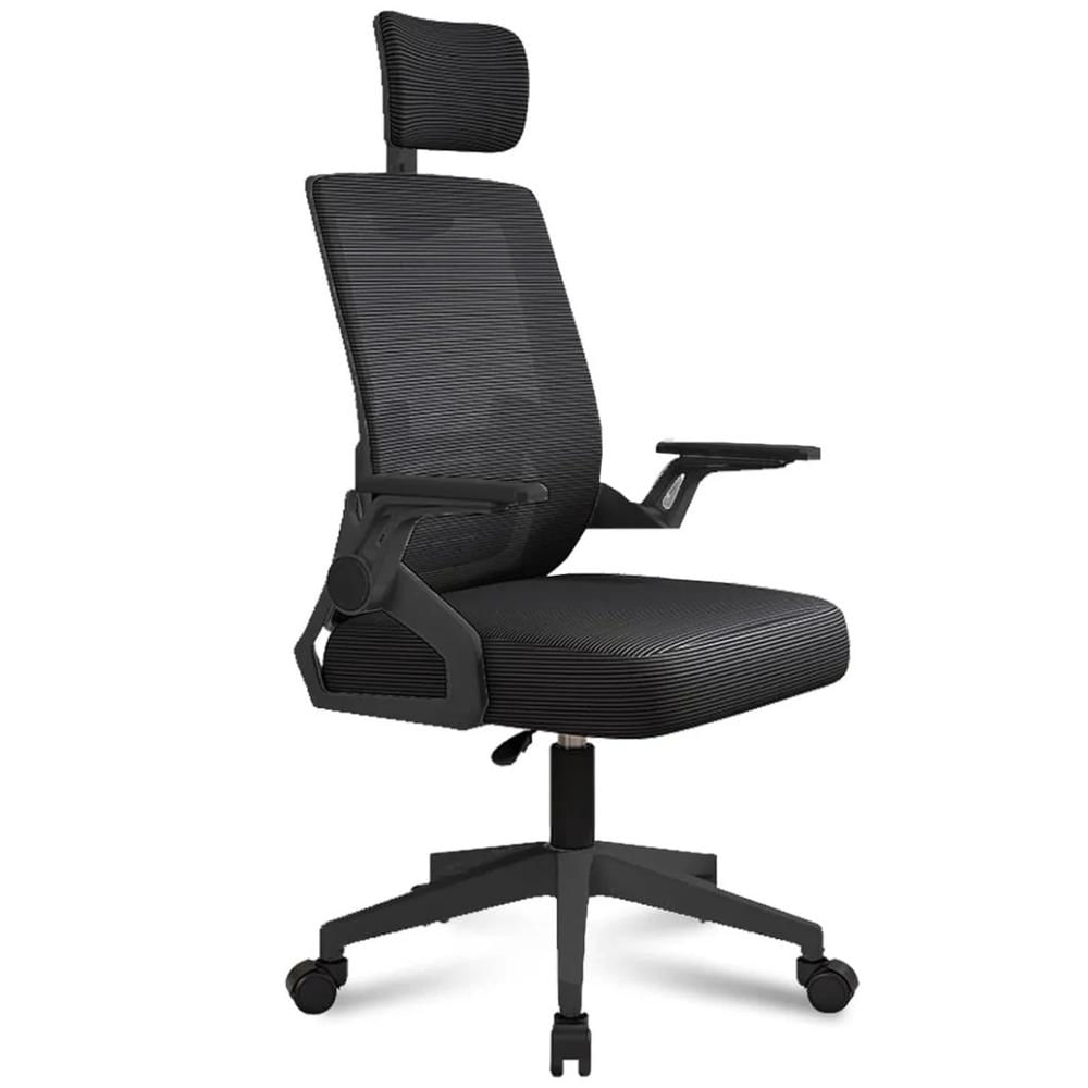 Silla Ergonómica de Oficina con Cabecera y Respaldo Regulables