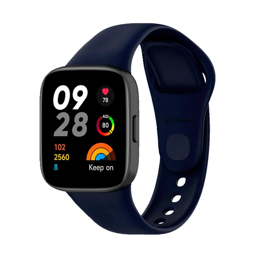 Correa silicona para redmi watch 3 azul marino