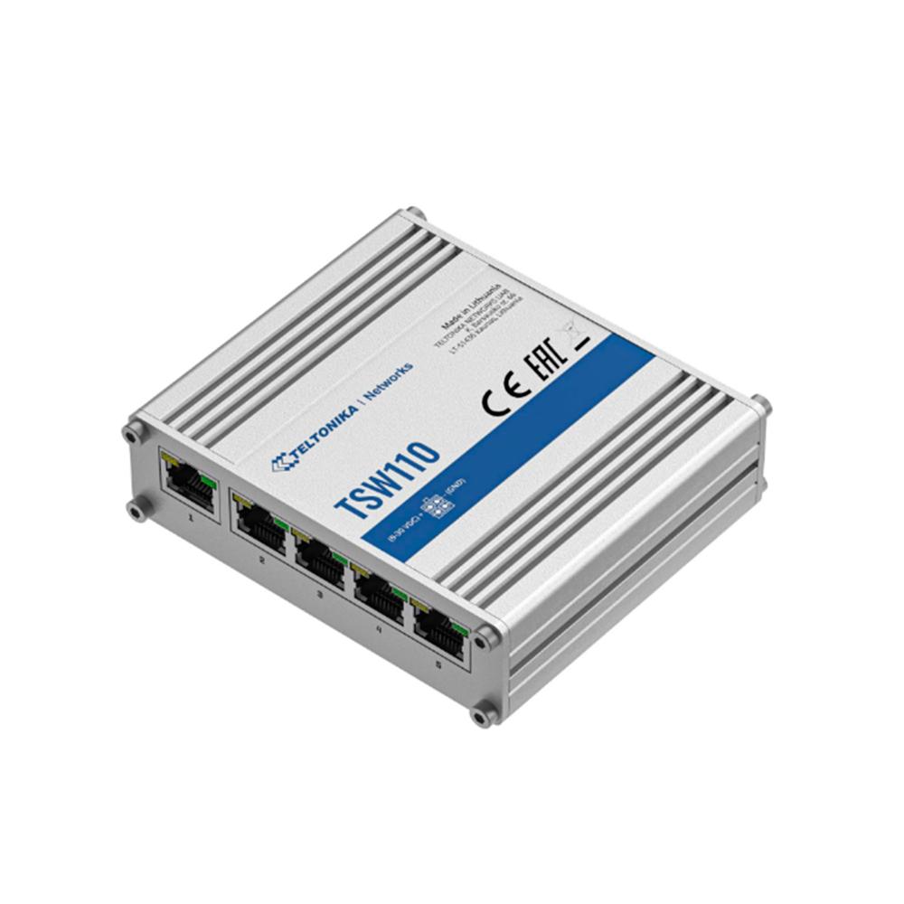 SWITCH TELTONIKA TSW110 5 PUERTOS RJ45 10/100/1000 MBPS 10 GBPS MONTAJE EN PARED P/N: TSW110 SWITCH TELTONIKA TSW110 5 PUERTOS RJ45 10/100/1000 MBPS 10 GBPS MONTAJE EN PARED P/N: TSW110