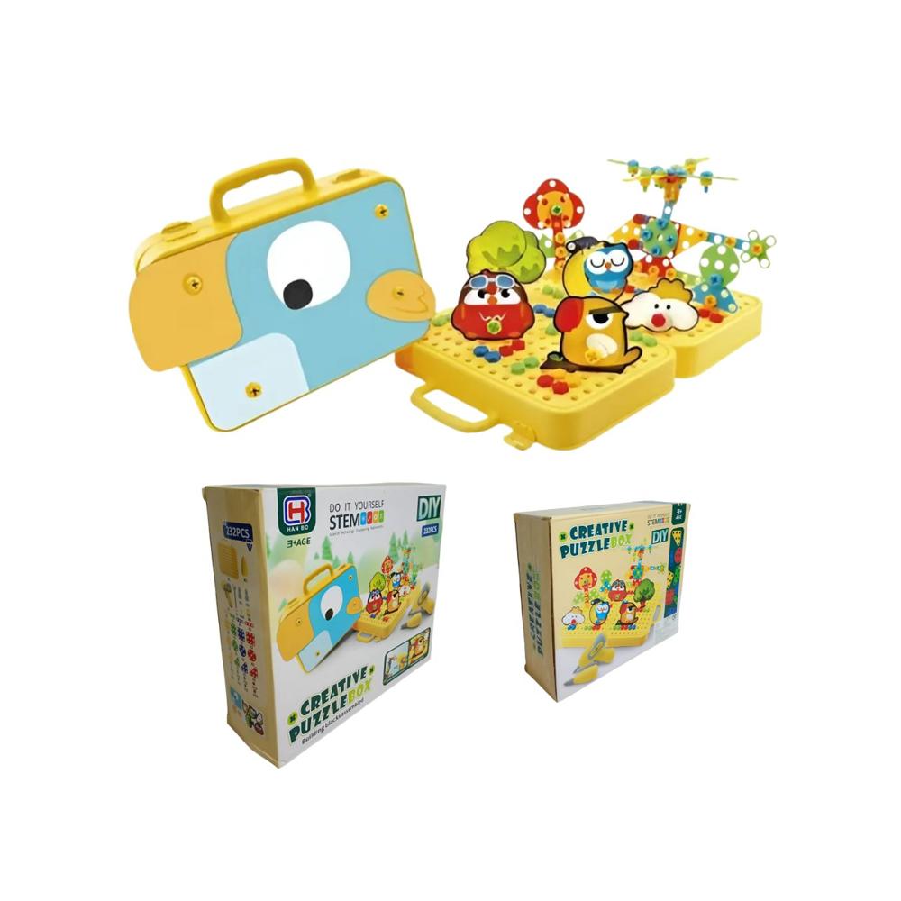 Juego Didáctico Mosaico Bird Creativo con Taladro Juego Didáctico Mosaico Bird Creativo con Taladro