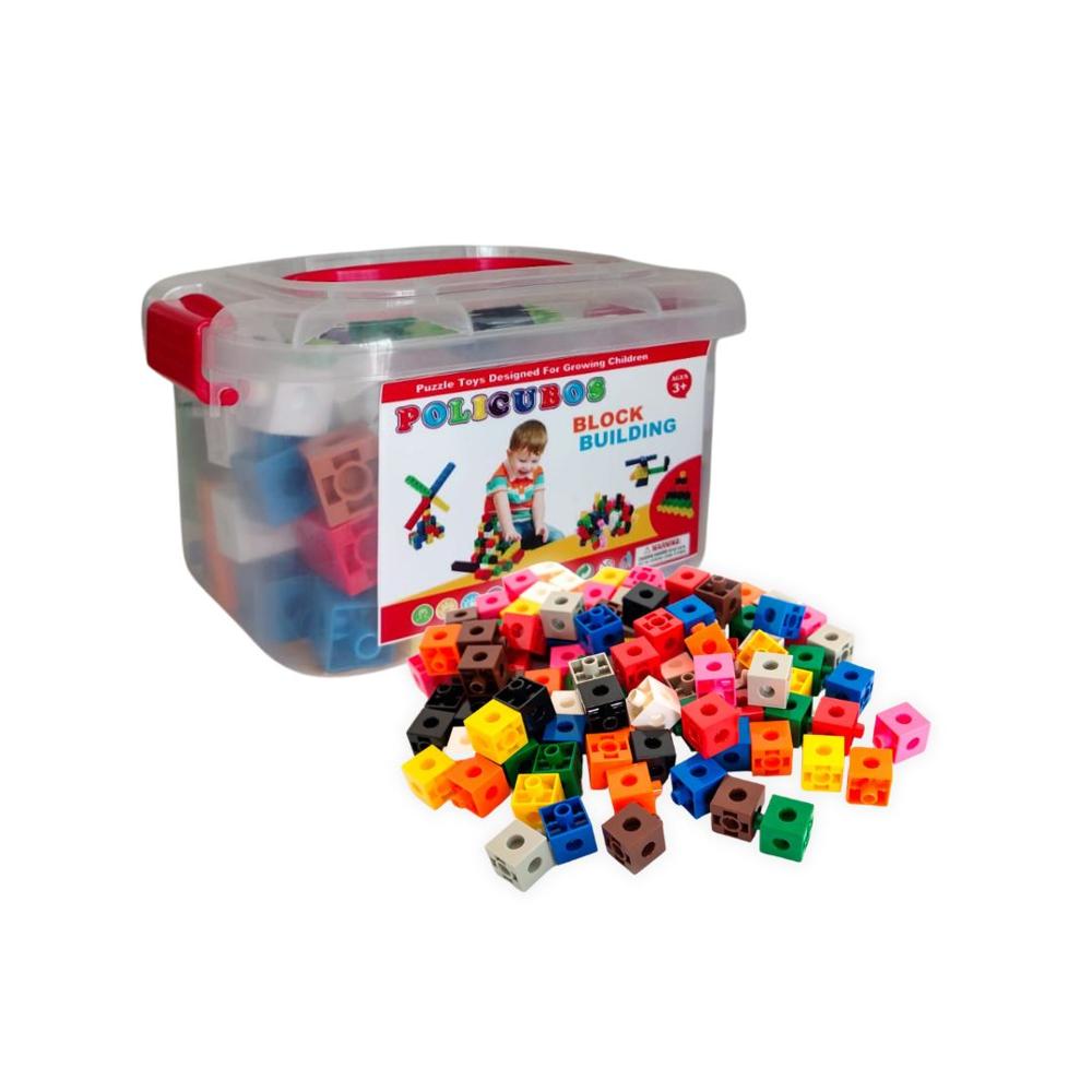 Set de Construcción Policubos 118pzs Coloridos Set de Construcción Policubos 118pzs Coloridos