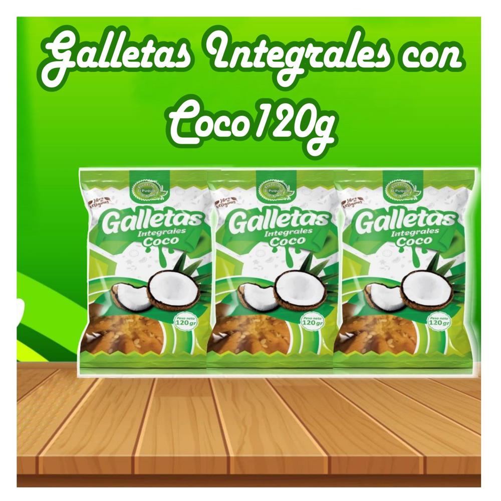 Galletas Integrales con Coco Pack de 6 unidades por 120gr c/u