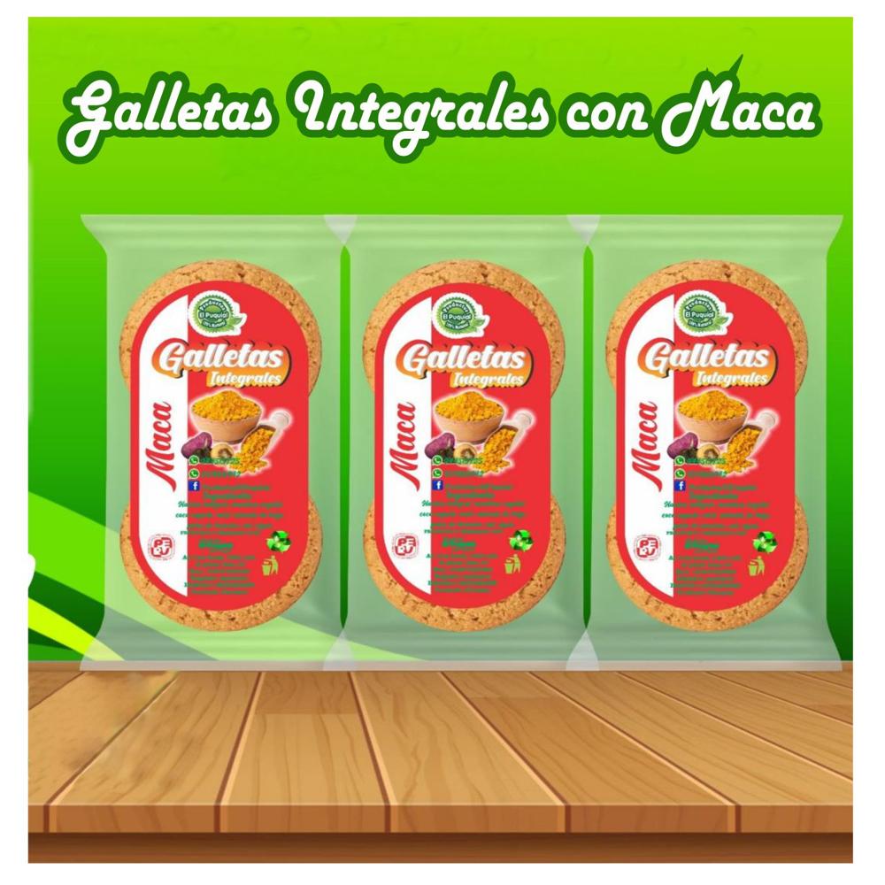 Galletas Integrales Redondas con Maca Pack de 6 Unidades