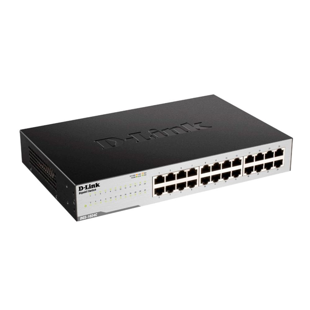 SWITCH 24 PUERTOS DGS-1024C DLINK 10/100/1000MBPS P/N: DGS-1024C