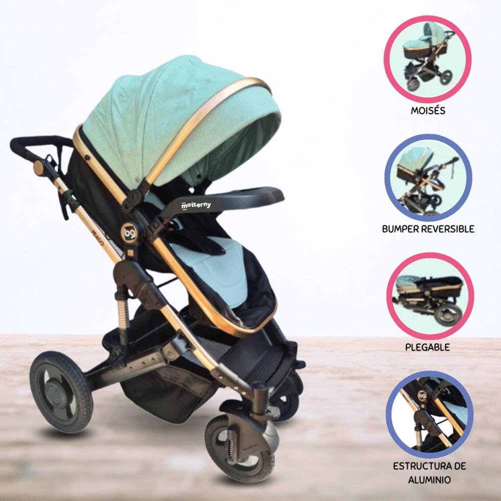 Coche Deportivo Moisés para Bebé PRADO» Green Coche Deportivo Moisés para Bebé PRADO» Green
