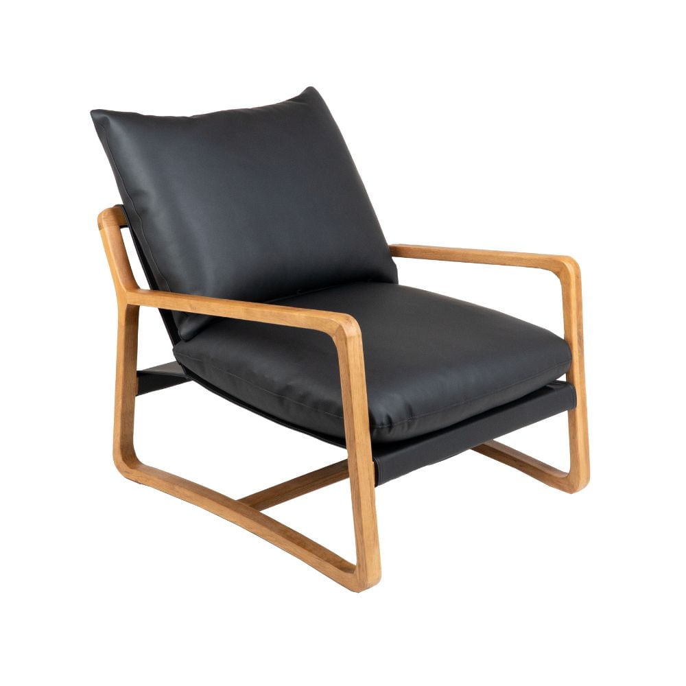 Butaca de Tela y Madera Andes Negro Butaca de Tela y Madera Andes Negro